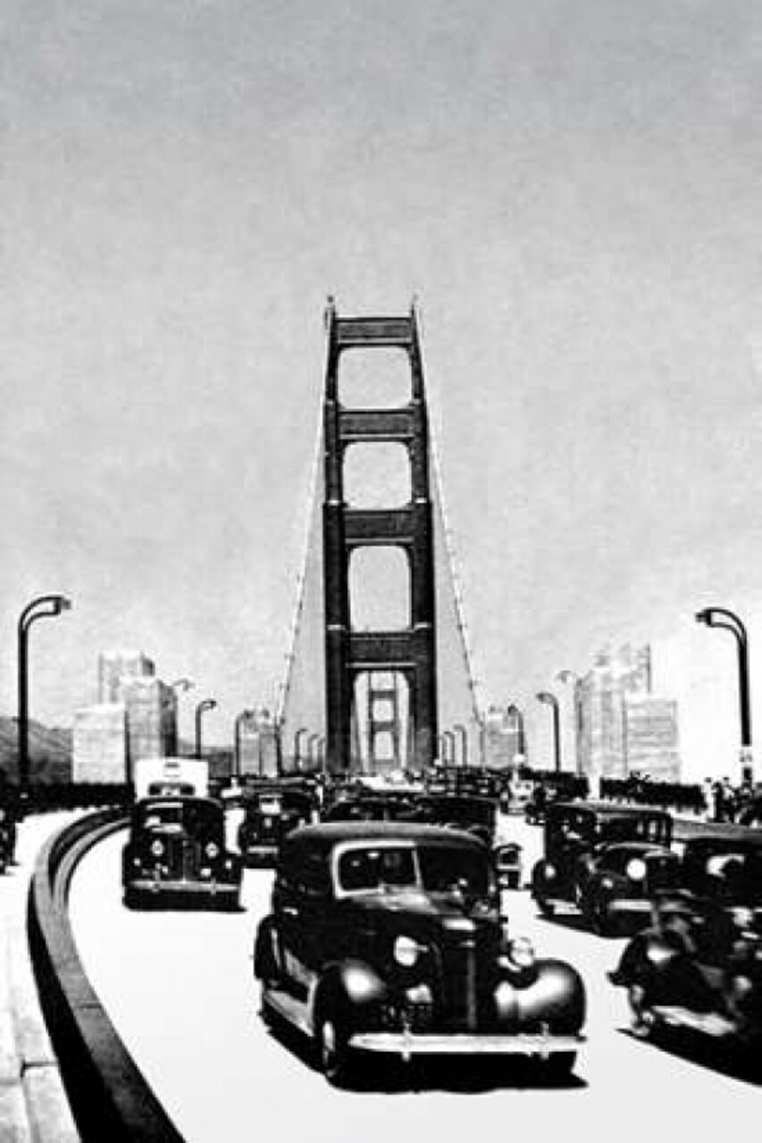 The Golden Gate Bridge San Francisco CA Poster Print by Vintage San Francisco - Item # VARPDX379335